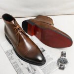 Men Boots Red Sole Handmade Solid Color Lace Up Classic Business Ankle Boots for Men Free Shipping Fashion Mens Shoes - Image 6