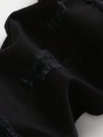 Men's Ripped Non-Stretch Regular Fit Straight-Leg Denim Pants Jeans - Image 2