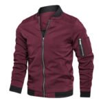 Spring Autumn Men's Windbreaker Jacket Casual Lightweight Jacket For Men Sports Zip Up Coat with Pockets Clothing