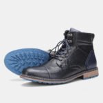Spring Leather Boots with Zipper Classical Men Boots 2026 Fashion Comfortable Ankle Boots - Image 14