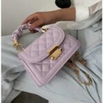 Women PU Leather Shoulder Bags Small Messenger Designer Female 2024 New Fashion Chain Rhomboid Crossbody Bag Ladies Mini Handbag - Image 6