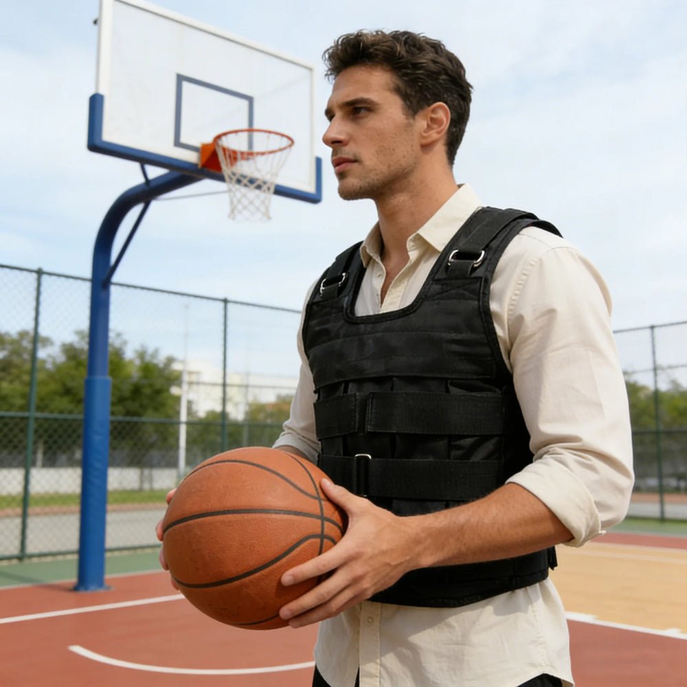 Sc410272fc18047f6a48af27fb57afc01i.jpg Adjustable Weighted Vest Shell Only 2.2-110lbs, Workout Vest for Progressive Overload Training, Empty Shell Fitness Gear for Runners Athletes - Image 1