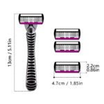 Safety Razor With 3/6/12/18/24/36Pcs 6 Layer Stainless Steel Shaving Cartridges For Men Women Hair Removal Shaving▪ - Image 5