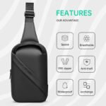 Mark Ryden Men Bag Oxford Sling Bag 7.9 Inch Male Chest Bag Crossbody Bag For Man Moto Biker Shoulder Bags Black New Fashion Bag - Image 3