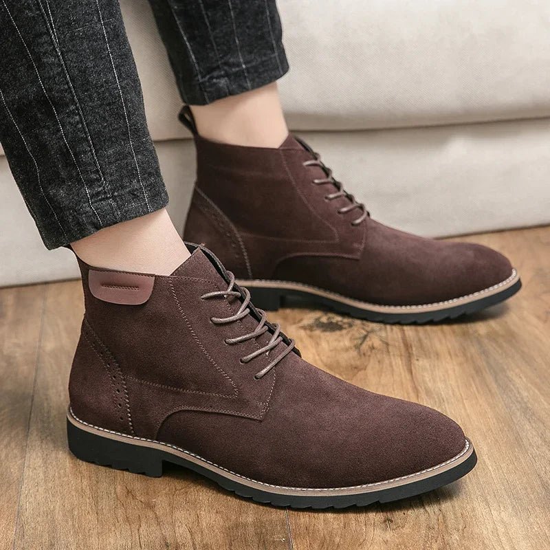 Sce8126044bd34c5fa39b4d0cb80f8a05O.jpg Pointed Toe Chelsea Boots Leather Men Winter Boots Winter Shoes for Men 2025 Male Boots Mens Ankle Shoes Zapatillas Male Hombre - Image 1