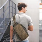 Canvas Messenger Bag Sling Bag Crossbody Shoulder Bag for Men Women Travel Work Satchel Bags - Image 2
