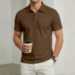 Men's Polo Shirt, Short-Sleeved T-Shirt, Summer Casual Button-Down Placket Street Style Short-Sleeved Polo Shirt, Sizes S-3XL - Image 4