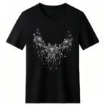 Plus Size Women Sparkling Rhinestone Fireworks Bow Star Graphic 100% Cotton Soft Loose Oversized Crew Neck Short Sleeve T-Shirt For Party Night Out Daily Casual Tops - Image 3