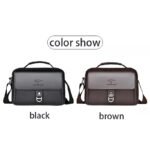 Stylish Men's Leather Shoulder Bag, Casual Crossbody Purse with Adjustable Strap, Perfect for Work, Travel, and Daily Commute - Image 3