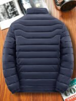 Men Puffer Jacket Thick Warm Winter Jackets Man Parka Casual Fashion Outwear Cotton Padded Coats Stand Colar Men's Clothing Top - Image 2