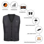 Winter 9/5 Zone Heating Jacket Fast Heating Safety Long Battery Life USB Smart 3 Heating Levels Clothing Unisex Hiking Cycling - Image 6