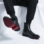Chelsea Boots for Men Red Sole Pu Ankle Business Round Toe Slip-On Mens Boots Free Shipping Size 38-46 Men Shoes - Image 24