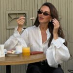 Fashion White Shirts Women Long Sleeve Oversize Blouse 2025 New Spring Summer Basic Tops Cotton Chic Shirt for Women - Image 2