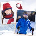 Winter Men Women Thick Beanie Hat Knitted Hat Winter Cap Beanie Female Wool Neck Scarf Cap Balaclava Mask Bonnet Hats Set - Image 4