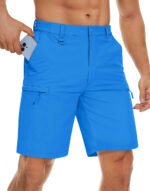 Men's Quick Dry Cargo Shorts Summer Waterproof Hiking Shorts Outdoor Multi-pockets Camping Training Work Shorts Man - Image 34