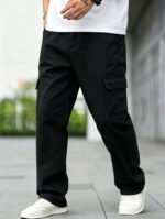 Men's Cargo Jeans: Durable Fabric Resists Wear, Multi-Pockets for Essentials. Perfect for Work, Outdoor Trips, or Casual Days—Comfort Meets Utility! - Image 2