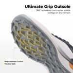 FitVille Men'S Wide Waterproof Spikeless Golf Shoes, High Traction Anti-Slip Sole, Shock Absorption Cushioning Arch Support Professional Golf Trainers, Roomy Toe Box For Wide & Fat Feet - Image 3