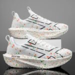 Men's Breathable Road Running Shoes - Shock-Absorbing and Wear-Resistant Soles, Eva Cushioning Pads, Lightweight Low-Top Sneakers with Striped Design, Suitable for Gym, Jogging and Everyday Wear, Stylish Sporty Style, with Ev - Image 6