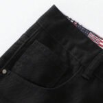 Men's Ripped Non-Stretch Regular Fit Straight-Leg Denim Pants Jeans