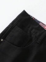 Men's Ripped Non-Stretch Regular Fit Straight-Leg Denim Pants Jeans