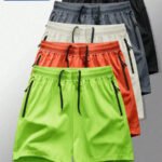 Manfinity Homme 5pcs/Set Men's Spring Summer Sports Shorts Casual Shorts