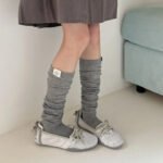 Korean Thigh High Socks Women Stockings Solid Color Mesh Calf Socks Stockings Japanese JK Knee High Socks Thigh High Stockings - Image 3