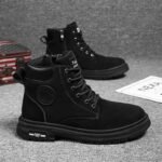 Ankle Boots Men Retro Work Shoes Autumn Winter Thick Bottom High Top Outdoor Boots Leather Waterproof High Quality Chelsea Boots - Image 2