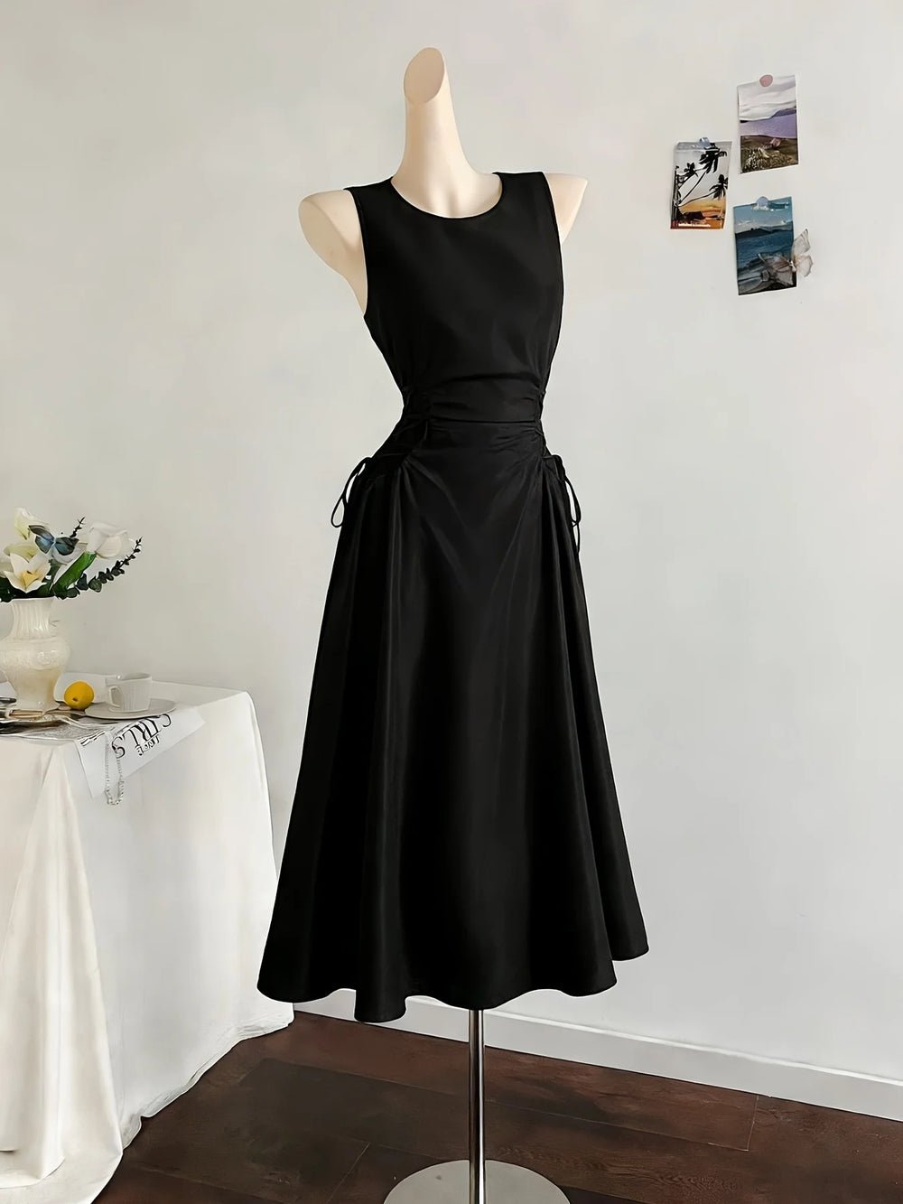 Sd92f41c51405469aaa76e82ae2639700T.jpg Black Red Contrast Off-Shoulder Mini Dress Bow Detail Bodycon Party Clubwear Women Fashion - Image 1