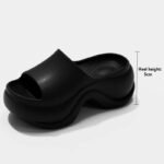 Thick Platform Women's Slippers Summer Outdoor Indoor Soft Sole Home Slide Sandals EVA Summer Fashion Wear Beach Anti-Slip Shoes - Image 5