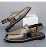 PU Leather Men's Sandals Handmade Stitching Beach Shoes Non Slip Hollow Out Shoes Outdoor Casual Sandaly All-match Man Sandalias - Image 5