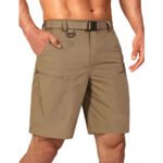 Mens Cargo Hiking Shorts Water Resistant Quick Dry Lightweight Breathable Tactical Shorts with Nylon Belt - Image 24