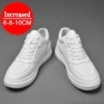 High Quality Men Sneakers Elevator Shoes for Men Fashion Casual Shoes Comfortable Leather Sports Shoes Height Increase 6/8/10cm - Image 3