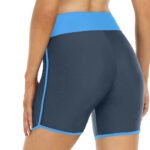 Womens High Stretchy Swim Bottoms Swimming Trunks Boyshorts Summer High Waist Bikini Bottom Bathing Suit Beach Swim Shorts - Image 2