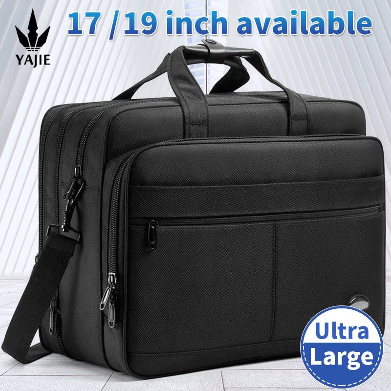 Se1435dbb280d49ffa8d3a929da2ed3793.jpg Large Capacity Briefcase Bag Men Business Bag 15.6 inch 17 inch 19 inches Laptop Bag Shoulder Bags Canvas Handbags Messenger Bag - Image 1