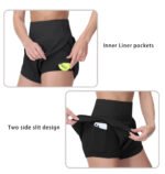 THE GYM PEOPLE Women’s Quick Dry Running Shorts Mesh Liner High Waisted Tennis Workout Shorts Zipper Pockets - Image 6