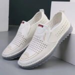 Men's Genuine Leather Sandals Men Summer Hollow Breathable Leather Shoes Mens Casual Soft Comfortable Flats EU Sizes 38-48 - Image 5