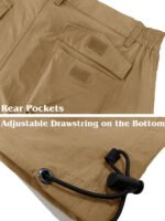 Men's Cargo Work Shorts Quick Dry 3/4 Length Capri Pants Multi-pockets Knee Length Trousers Summer Board Beach Shorts - Image 4
