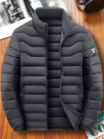 Men Puffer Jacket Thick Warm Winter Jackets Man Parka Casual Fashion Outwear Cotton Padded Coats Stand Colar Men's Clothing Top - Image 6