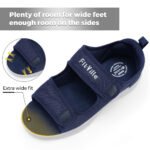 FitVille Men'S Sandals Summer Flat Shoes Widened Elderly Casual Shoe Breathable Lightweight For Plantar Fasciitis Pain Relief - Image 5