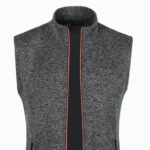 Autumn winter men's knit velvety fashion zipper top vest - Image 3