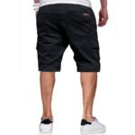 Mens Casual Cotton Twill Cargo Shorts Drawstring Classic Chino Stretch Short with 6 Pockets - Image 8