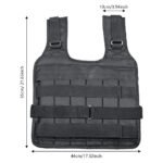 Adjustable Weighted Vest Shell Only 2.2-110lbs, Workout Vest for Progressive Overload Training, Empty Shell Fitness Gear for Runners Athletes - Image 3