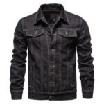 2026 New Autumn Men's Casual Workwear Jeans Jacket Loose Casual Versatile Youthful Male Solid Color Tops Dnim Mens Outwear - Image 6