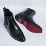 Chelsea Boots for Men Red Sole Pu Ankle Business Round Toe Slip-On Mens Boots Free Shipping Size 38-46 Men Shoes - Image 18