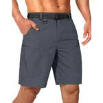 Mens Cargo Hiking Shorts Water Resistant Quick Dry Lightweight Breathable Tactical Shorts with Nylon Belt - Image 23