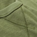 Heavy 300g Cotton T-shirt Men's Seamless Weaving Bamboo Cotton Short Sleeve Tee Tops Unisex Clean Fit Design Collar Undershirt - Image 5