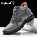 FLYLAND Men's Ankle Boots Casual Leather Shoes Fashion Vintage Hand Stitching Soft Business Handmade Shoes - Image 4