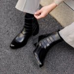 Luxury Men Boots Leather Chelsea Boots High Top Buckle Strap Formal Shoes Black British Style Ankle Boots Pointed Toe Brown Boot - Image 5