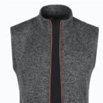 Autumn winter men's knit velvety fashion zipper top vest - Image 5