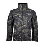 Outdoor Tactical Jacket Men's Stand-up Collar Plush Thickened Soft Shell Jacket Winter Windproof Waterproof Camouflage Coat - Image 4
